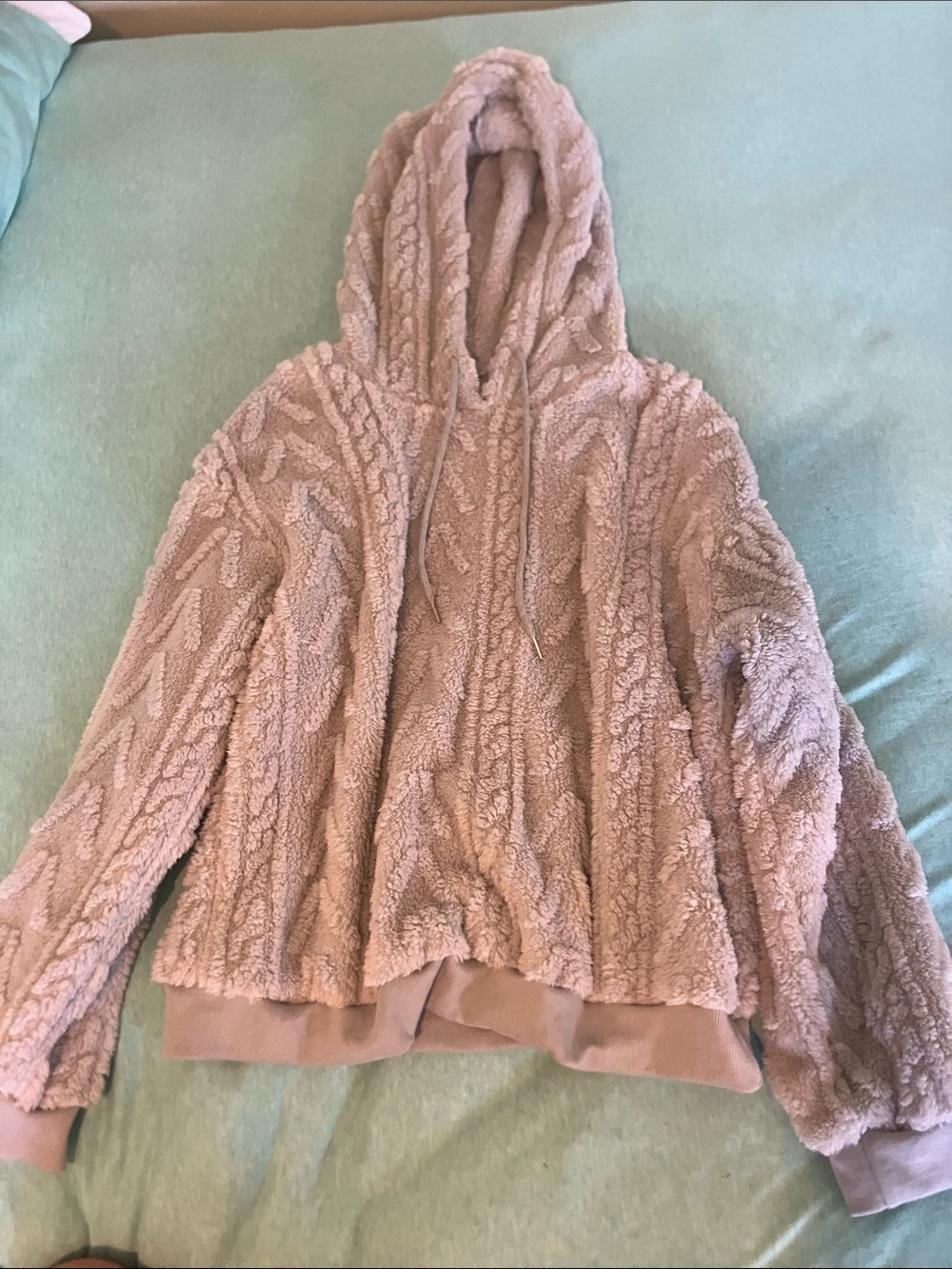 Cozy Plush Hooded Women's Sweater - Taupe